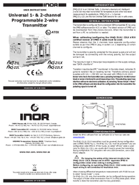 Thumbnail of document Manual - IPAQ-21L / 1-Channel Programmable 2-Wire Tx
